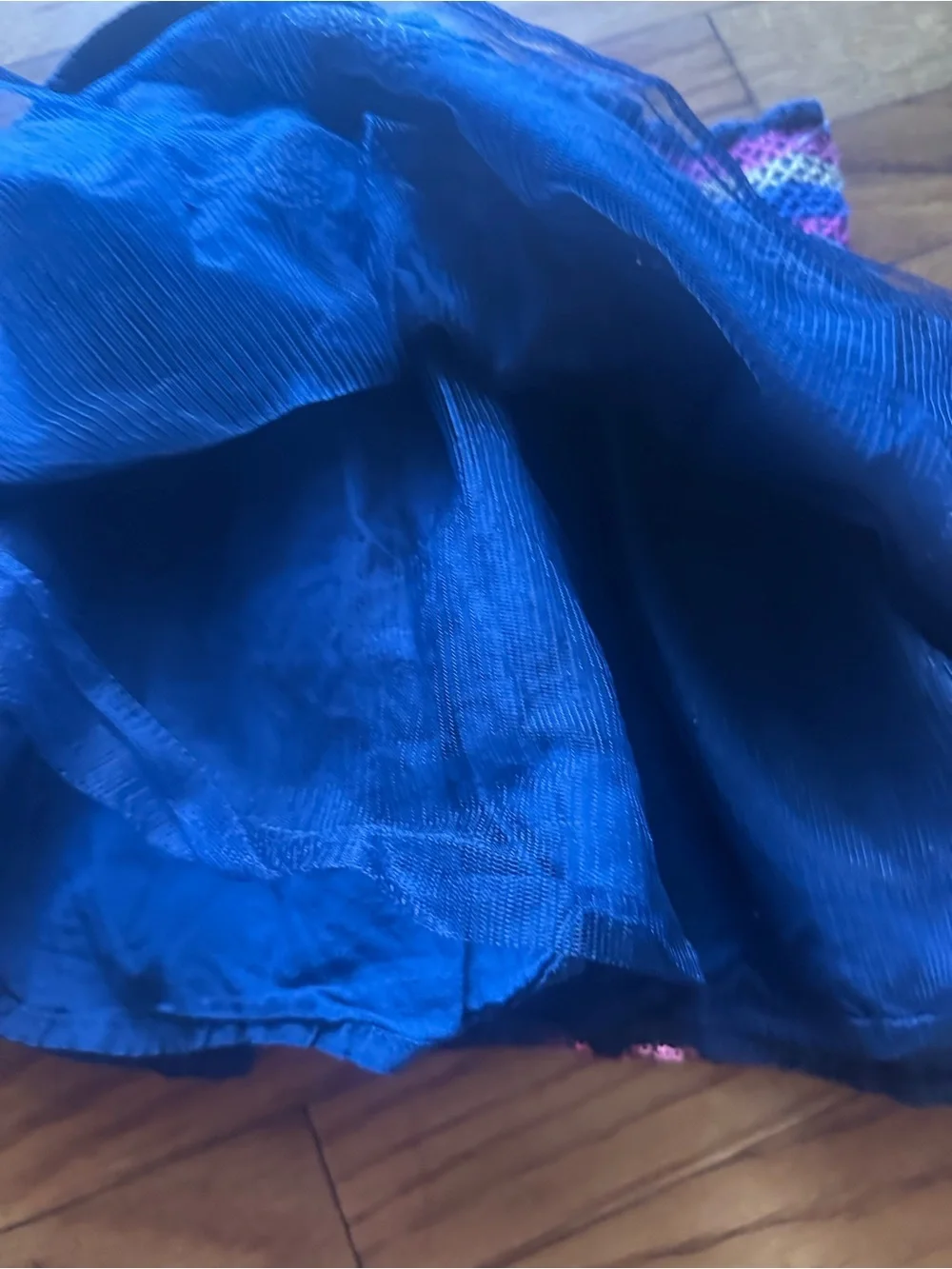 Peek Girls Blue Embellished Smocked Waist Skirt Kids Size 4/5 Cutest
